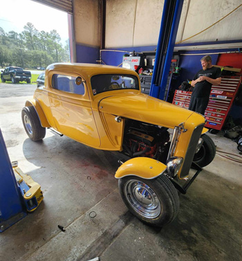 Car in Shop